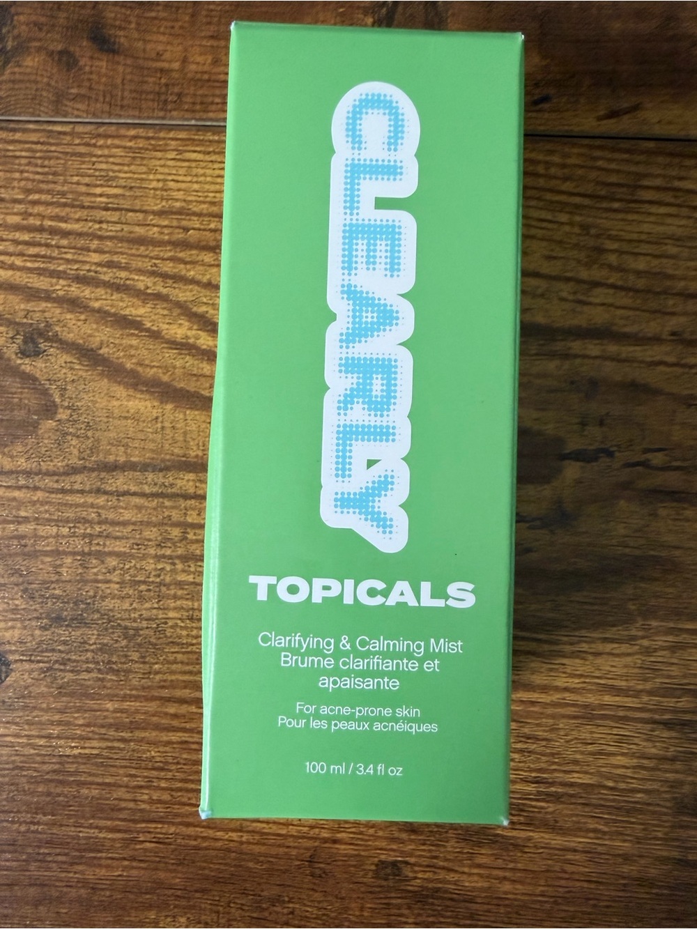 Topicals Clearly Clarifying Calming Mist Acne Treatment 3.4 Oz 100 mL New In Box